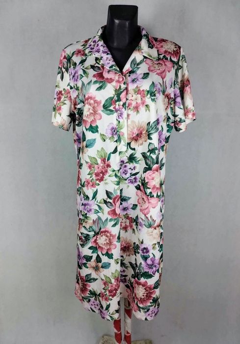 Kremowa letnia sukienka damska rozmiar XXXL