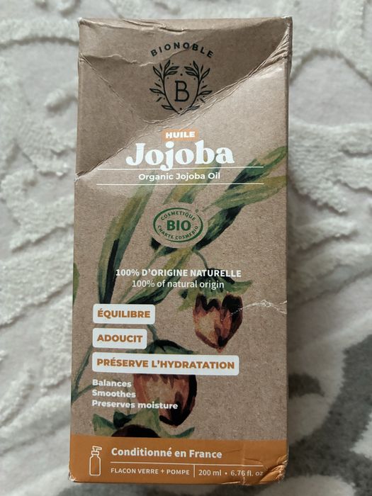 BIONOBLE Organiczny Olej Jojoba BIO 200 ml NOWY | 100% Naturalny | Francuska Jakość