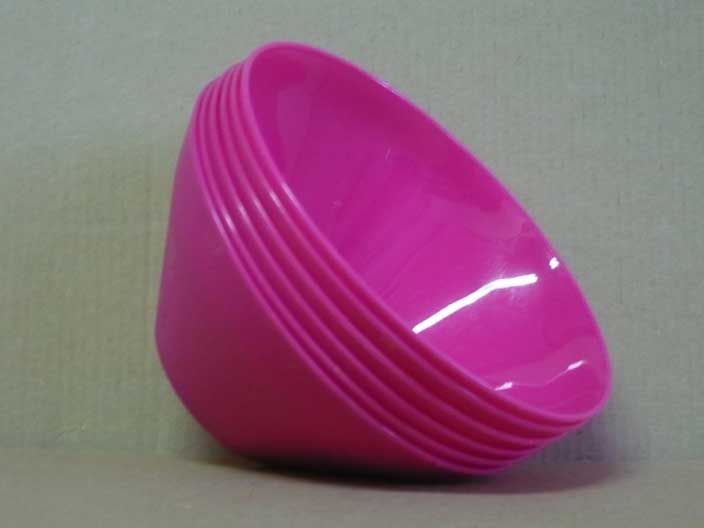 6 tigelas de plástico