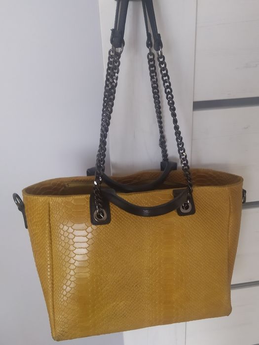 Piękna torebka skóra naturalna borse in pelle  krokodyl