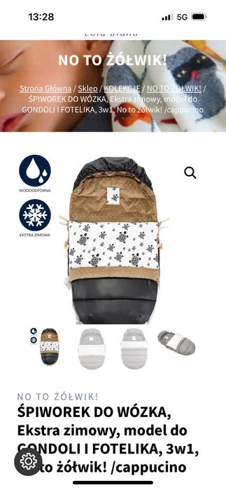 Śpiworek do wozka i fotelika zimowy