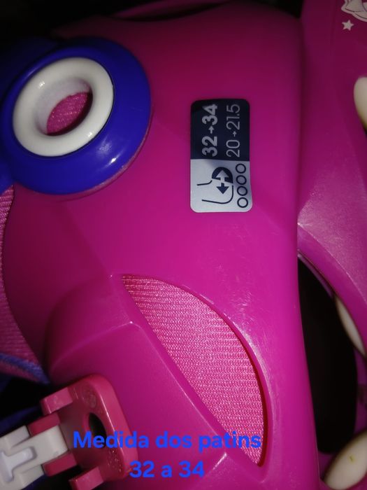 Patins em linha com equipamento de protecção +mala  trolley