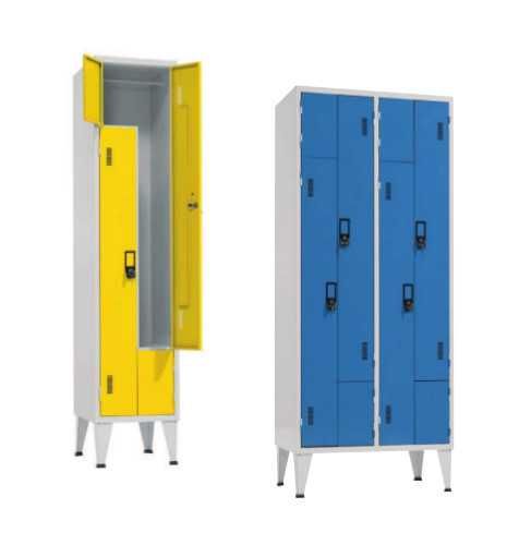 Armário Vestiário 6 Cacifos Cinza com 1900A*900L*500P ( mm)