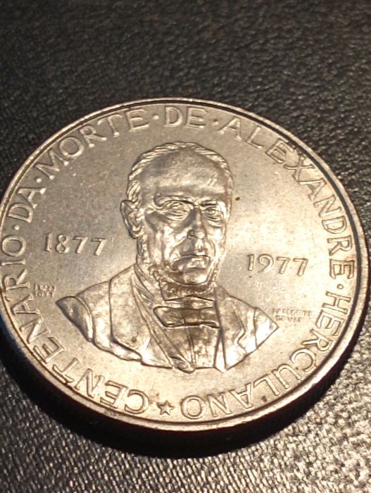 25 escudos Centenario falecimento de Alexandre Herculano Portugal	1977