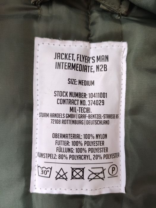 Зимова куртка бомбер Mil-Tec Flight Jacket N2B - olive з капюшоном, розмір М