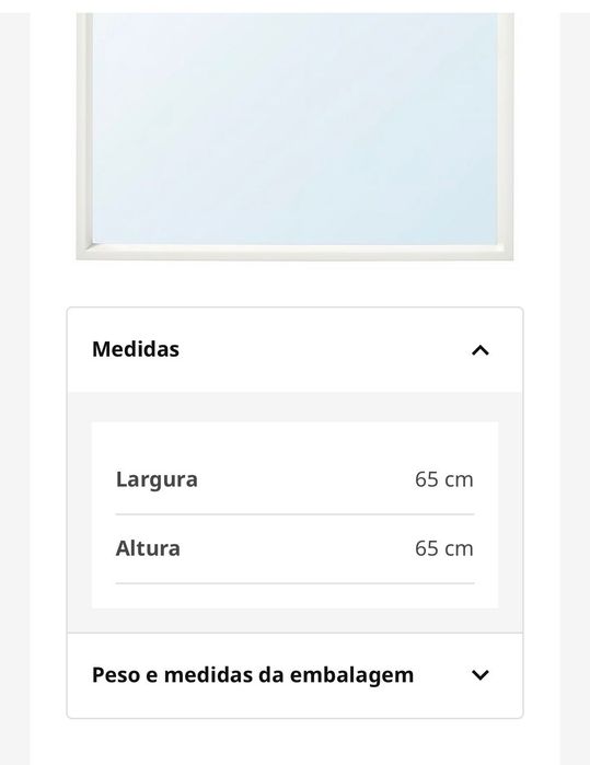 Espelho branco IKEA