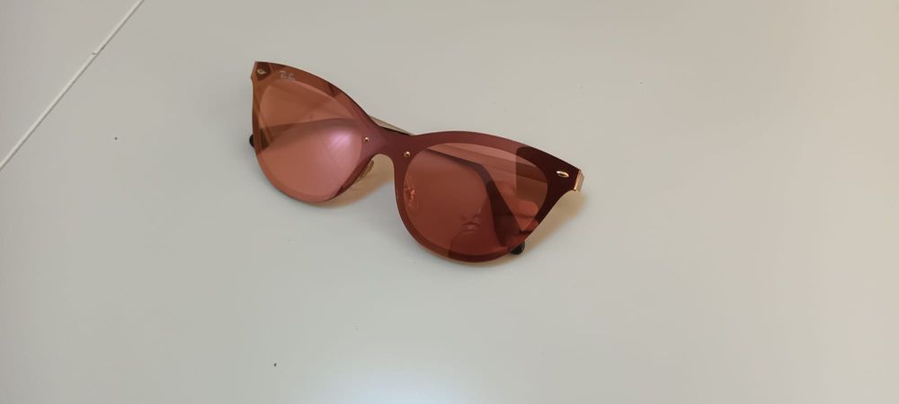Óculos sol femininos RAY-BAN 3580-N Blaze olho gato, um dia uso