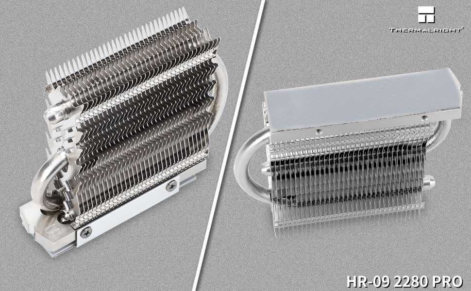 Radiator chłodzenie SSD M.2 aluminiowy dual heatpipe 75 000 mm² 832
