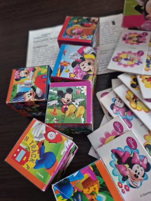 Minnie Puzzle Domino Klocki Obrazkowe 3w1