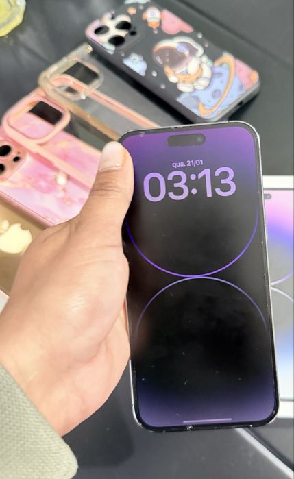 Iphone 14 pro max 128gb; seminovo; estado de novo;