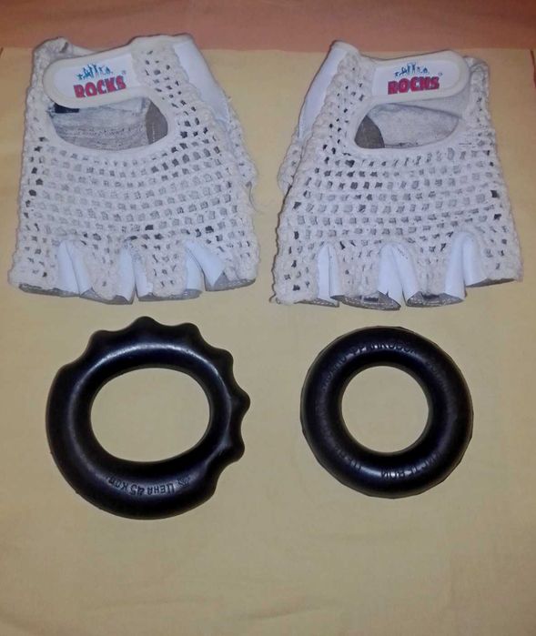 Еспандери СССР , шкіряні рукавички для фітнесу, бодібілдингу