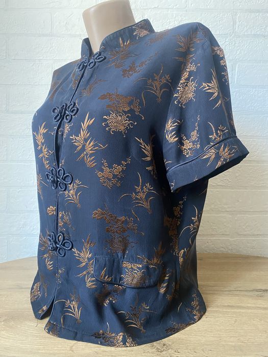 Блузка.Шелковая блузка. Китайская блузка.