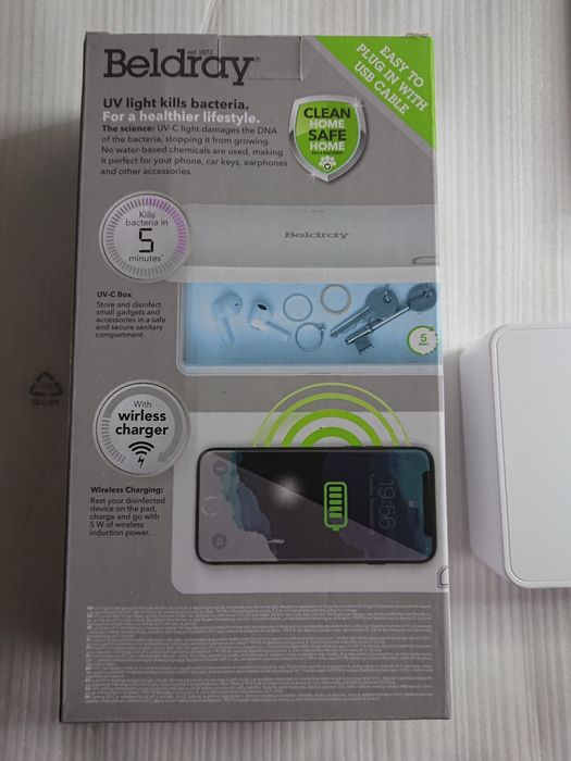 Sterylizator UV-C do dezynfekcji kluczy telefonu Ładowanie Indukcyjne