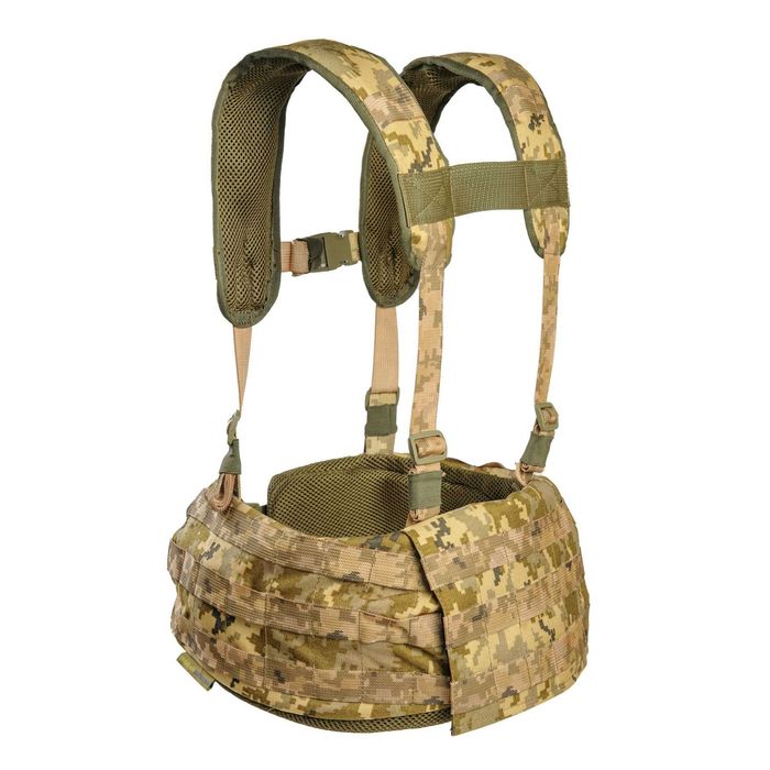 Ремінно-плечова система WARBELT без підсумків в кольорі піксель