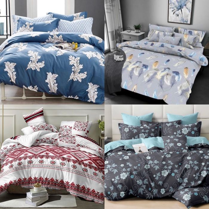 Постельное белье с простыней на резинке Бязь Gold