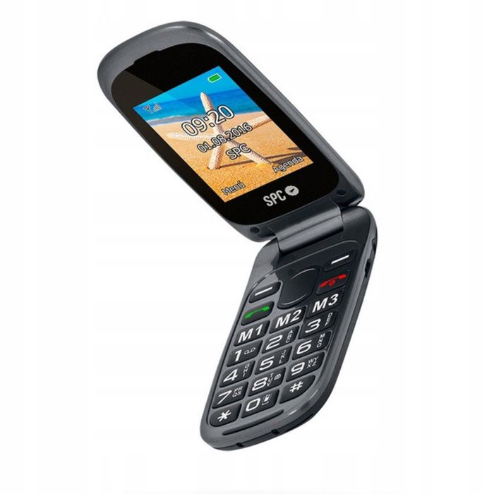 telefon komórkowy dla seniorów spc ekran 2,4" przycisk sos podwójny ekran