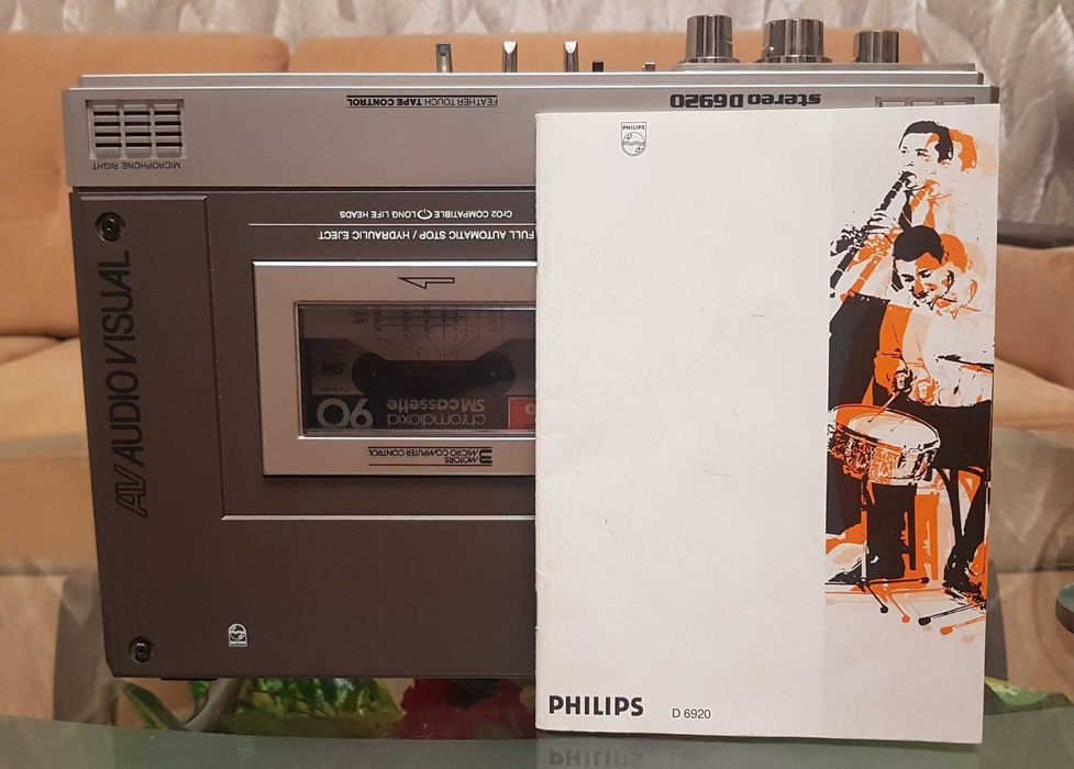 Кассетный магнитофон Philips D 6920 stereo made in Austria