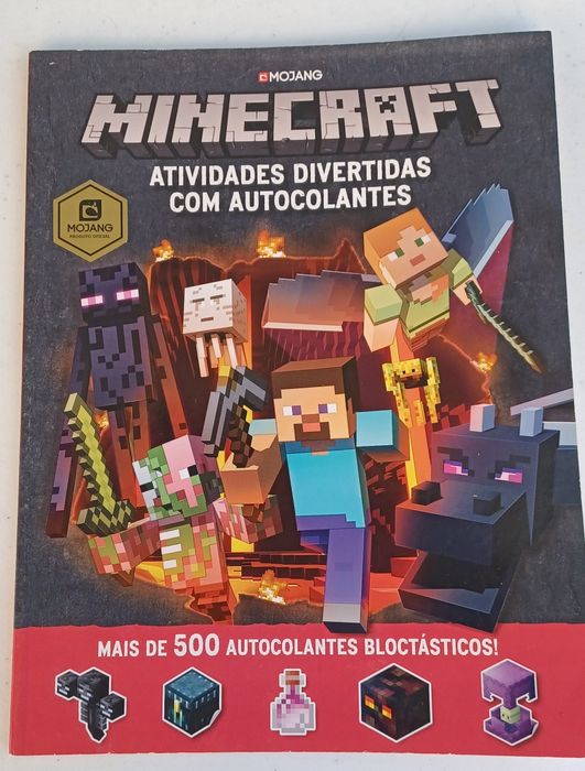 Lote de 7 livros minecraft e outro