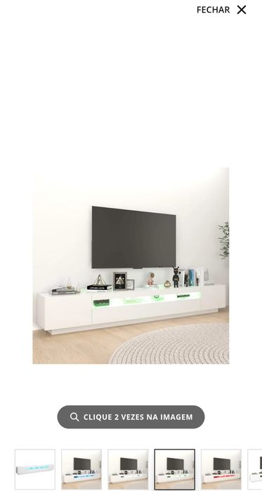 Móvel de TV LED 3 metros – Novo, selado na caixa.