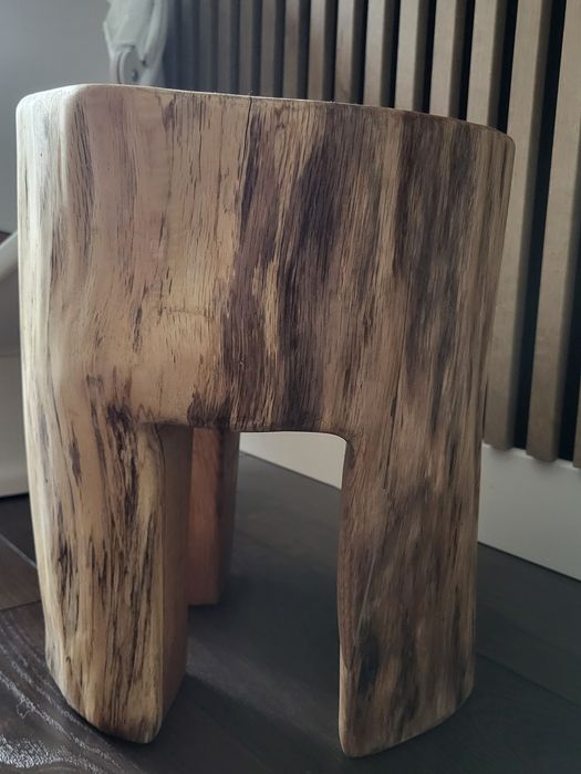 Taboret,stołek,lity dąb,handmade