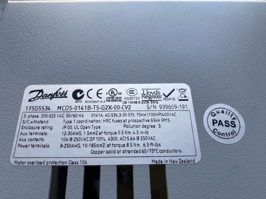 Nowy Danfoss MCD 75kW softstart falownik Vat gwarancja serwis