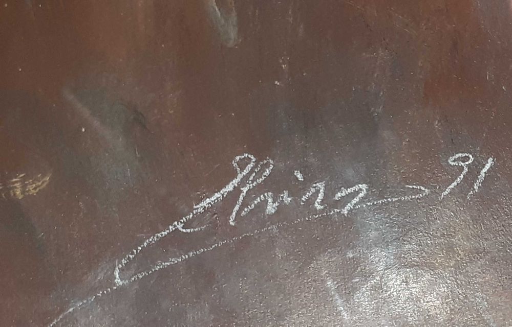 Quadro Pintado a Óleo Assinado pelo Pintor