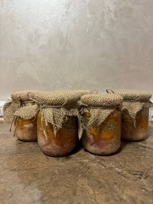 Тушонка Яловичина Свинина Курка Каши Домашня тушенка