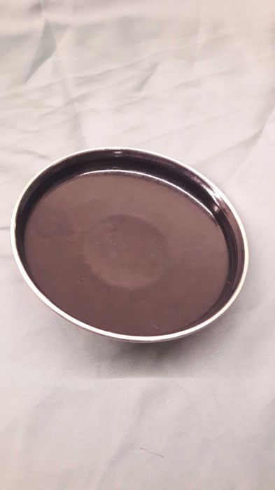 Pokrywka emaliowana 17 cm czarna