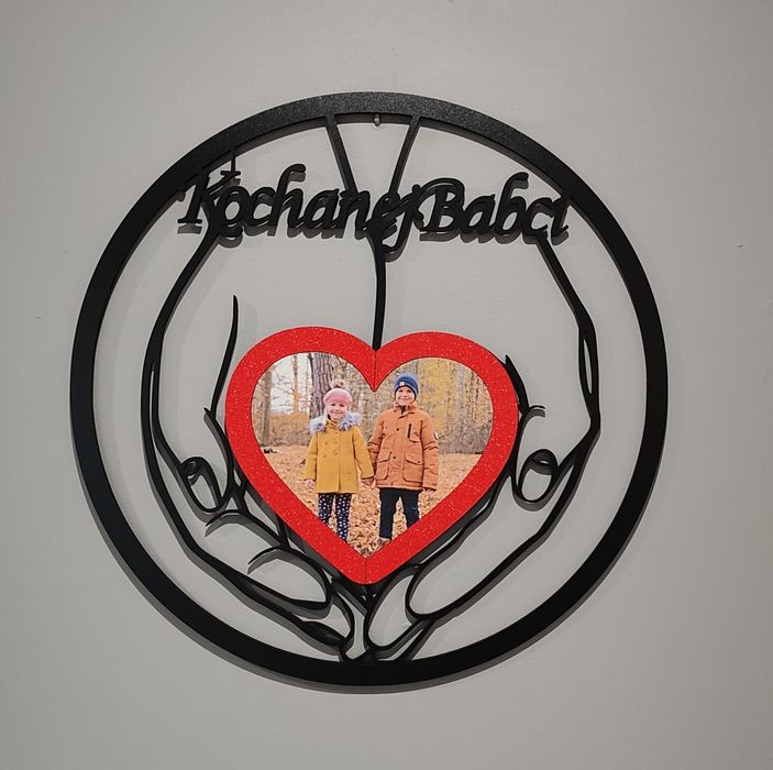 Obraz serce na dłoniach ze zdjęciem