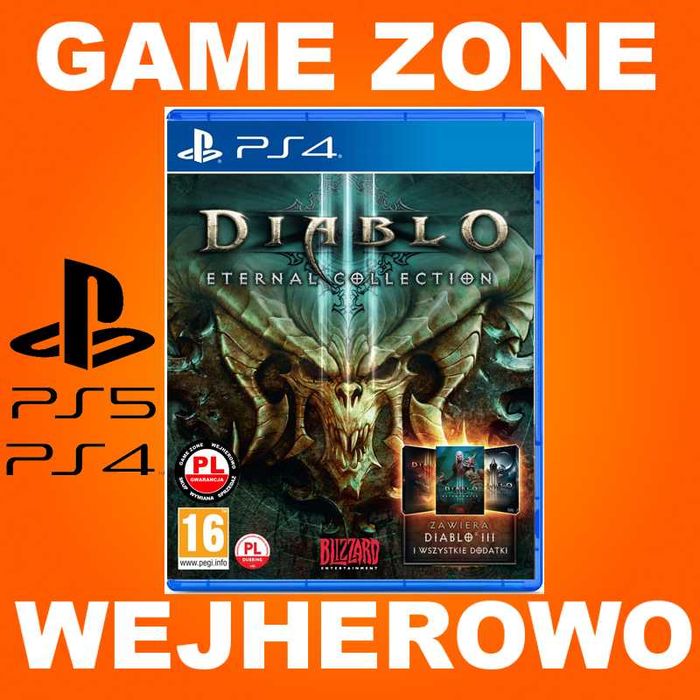 DIABLO 3 Eternal Collection PS4 + Slim + Pro + PS5 = PŁYTA PL