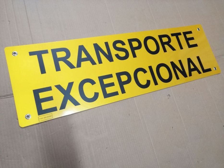 Placa de transporte Excepcional  ( NOVA )