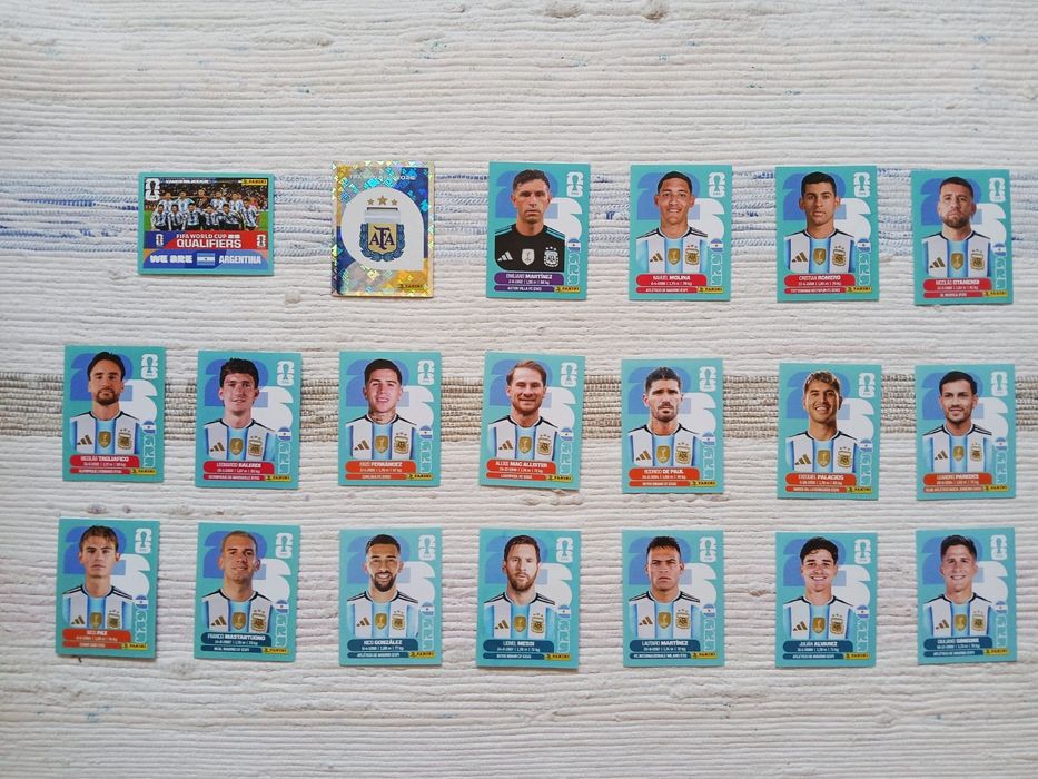 Equipa completa de Argentina - Cromos Mundial 2026