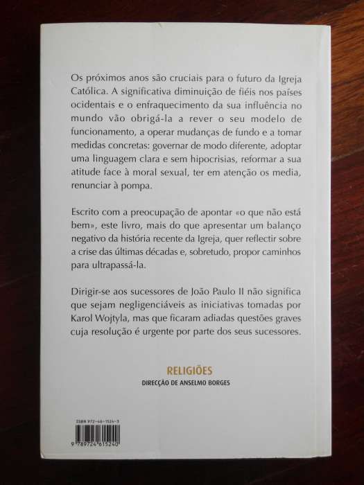 Livro: Carta aos Sucessores de Joao Paulo II - Troco