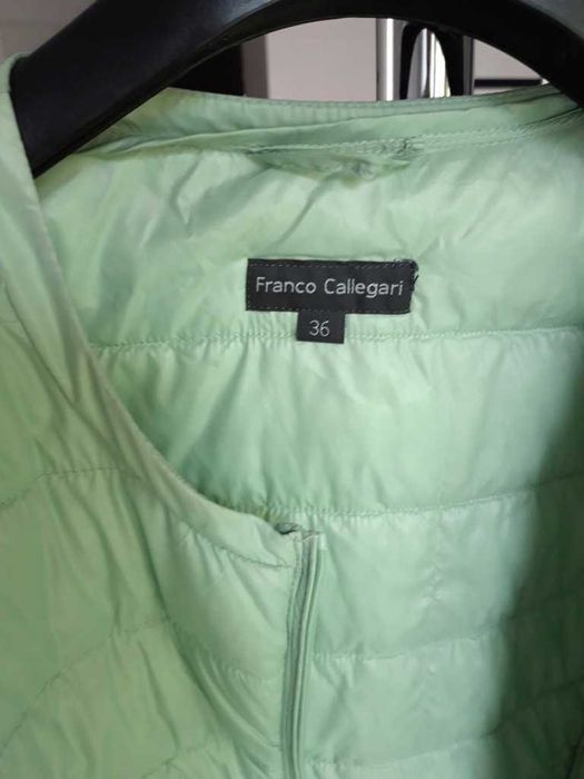 Van Graaf kurtka 36 38 pikowana nude dust pink oraz miętowa