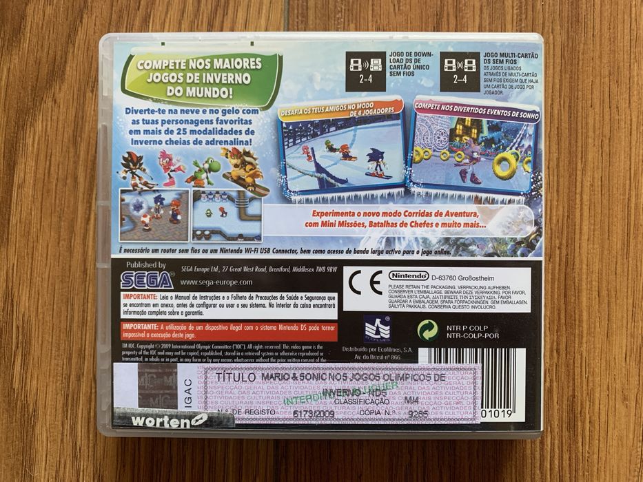 Nintendo DS - Mario & Sonic nos Jogos Olímpicos de Inverno