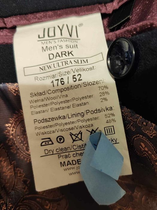 Garnitur Joyvi granatowy ślubny