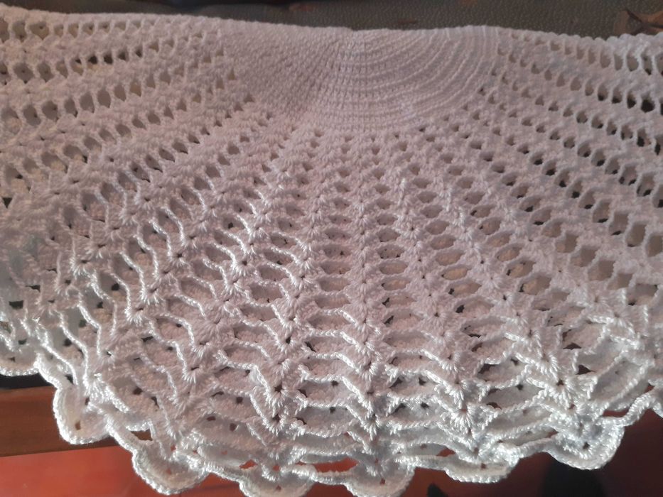 Naperon vintage renda, crochet, diâmetro 50cm, nunca usado