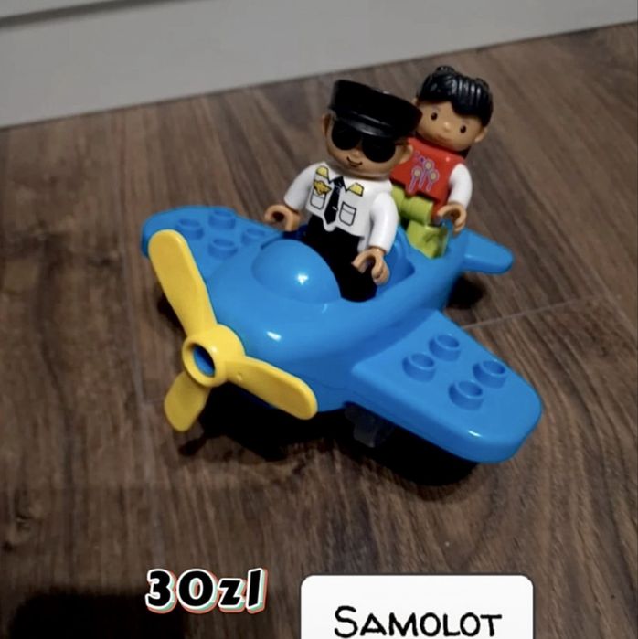 Samolot klocki kompatybilny z duplo