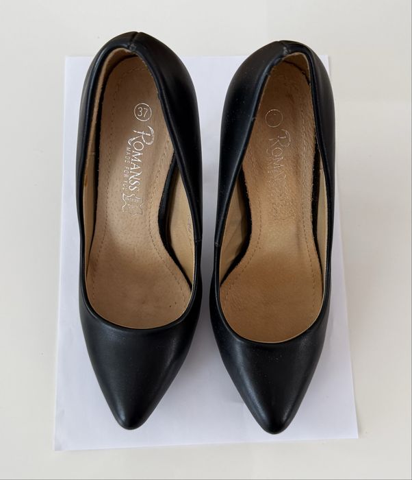 Buty na szpilce skórzane