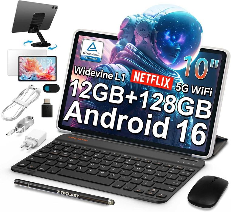 Tablet c/10 acessórios, 12 GB RAM+128 GBROM