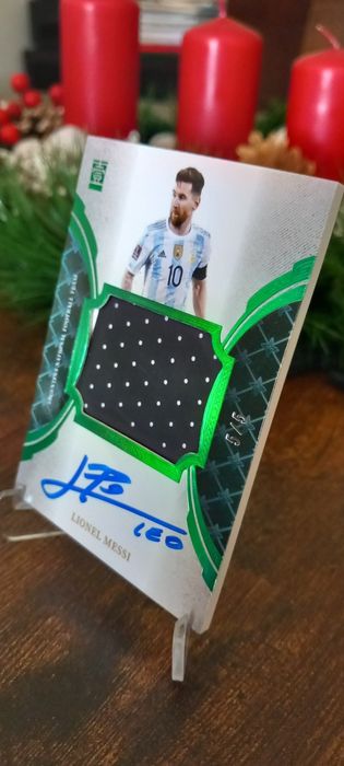 Lionel Messi Autógrafo com Equipamento usado em jogo.