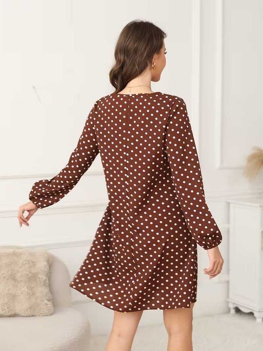 Vestido túnica decote em V