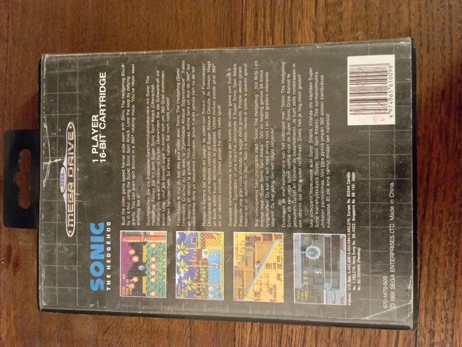 Jogo Sonic the Hedgehog Mega drive