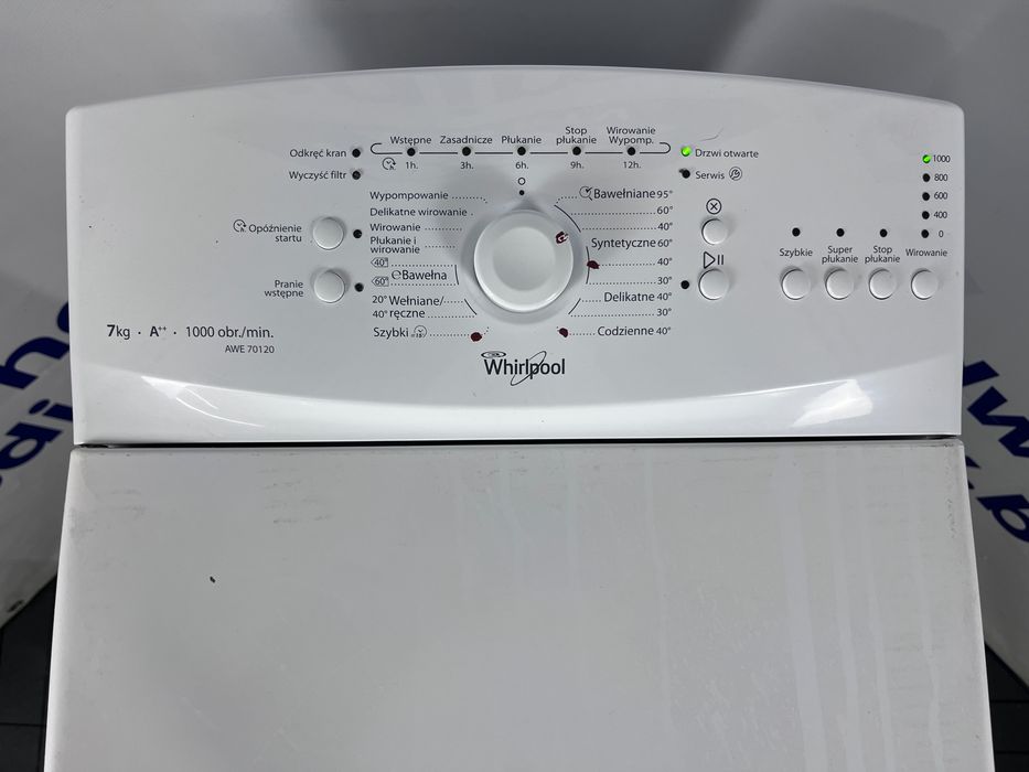 Pralka Whirlpool Od Góry Wsad  7 kg/1000 ob /A++ /Dostawa/Gwarancja