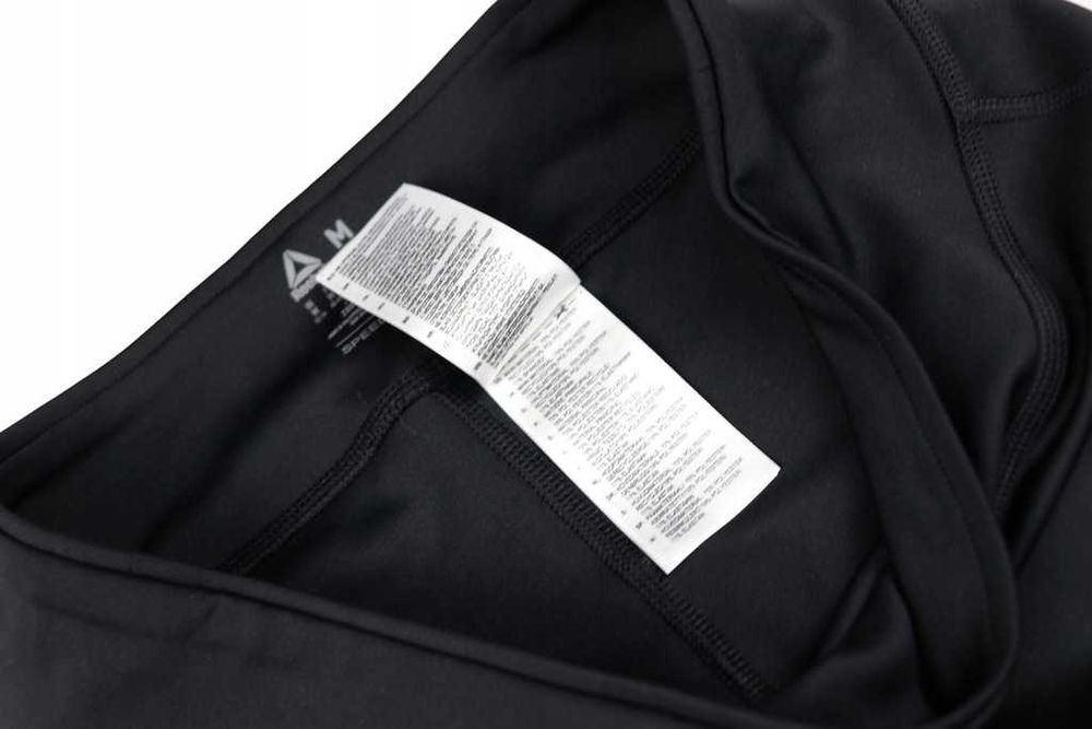Reebok speedwick sportowe legginsy czarne 3/4 M