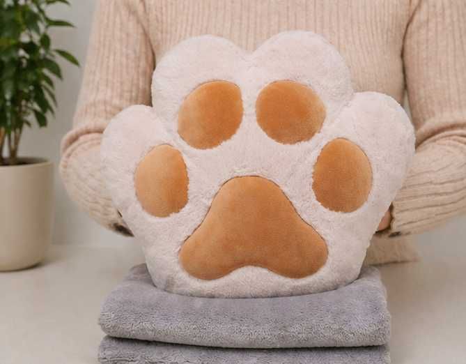 Poduszka łapka kotek Pusheen Poduszka z kocykiem 3w1 poduszka cat paw łapka