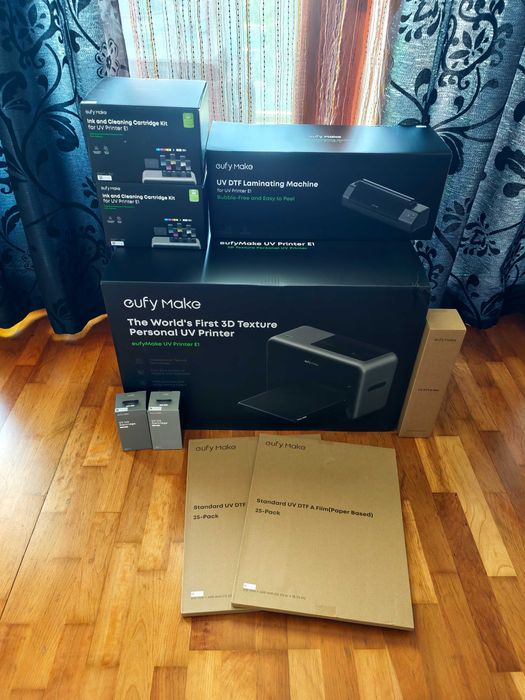 eufyMake E1 UV Printer + DTF Bundle + Extra Inks (FULLY SEALED) - Alverca514514111882209287