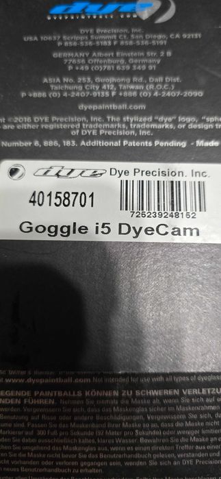 Maska Paintball DYE I5 Dyecam Camo Airsoft