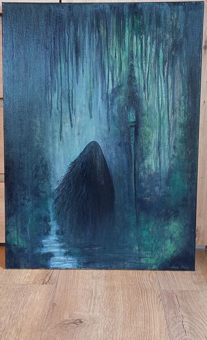 Obraz akrylowy ,oryginalny ,ręcznie malowany surrealizm