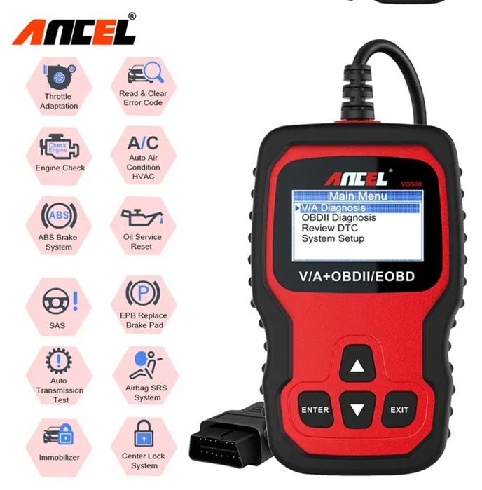 Ancel Vd500 Abs Srs Epb máquina Diagnóstico De Óleo leitor código VW